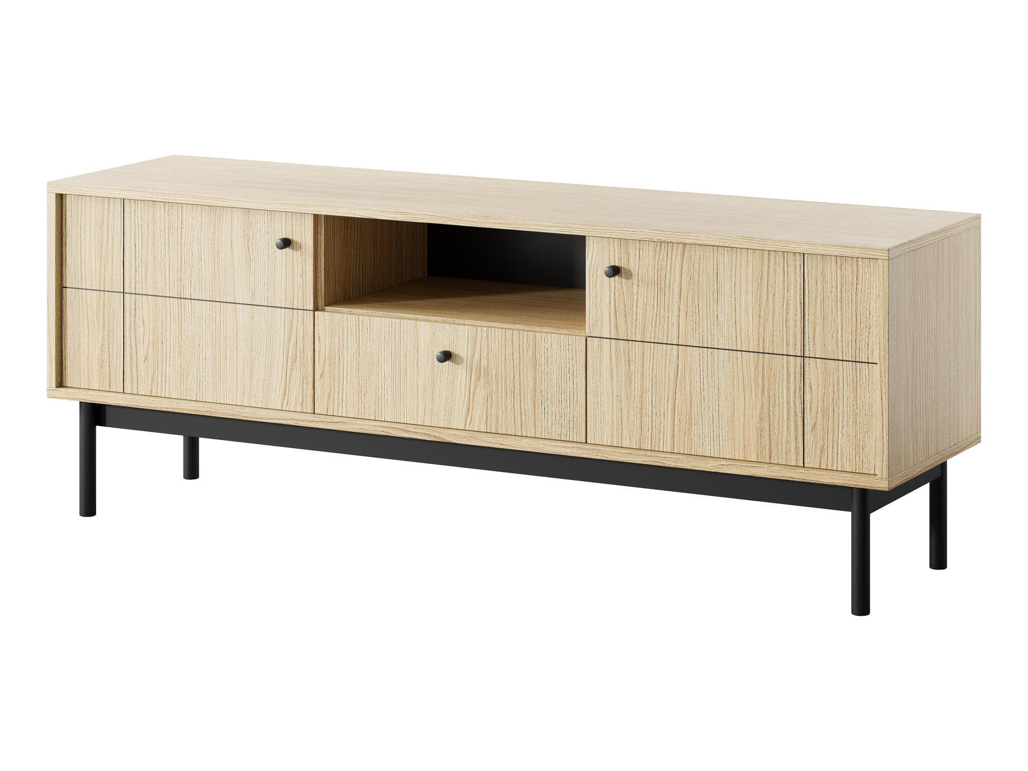 TV STAND JAPANDI OAK & BLACK 154CM – Furnlux