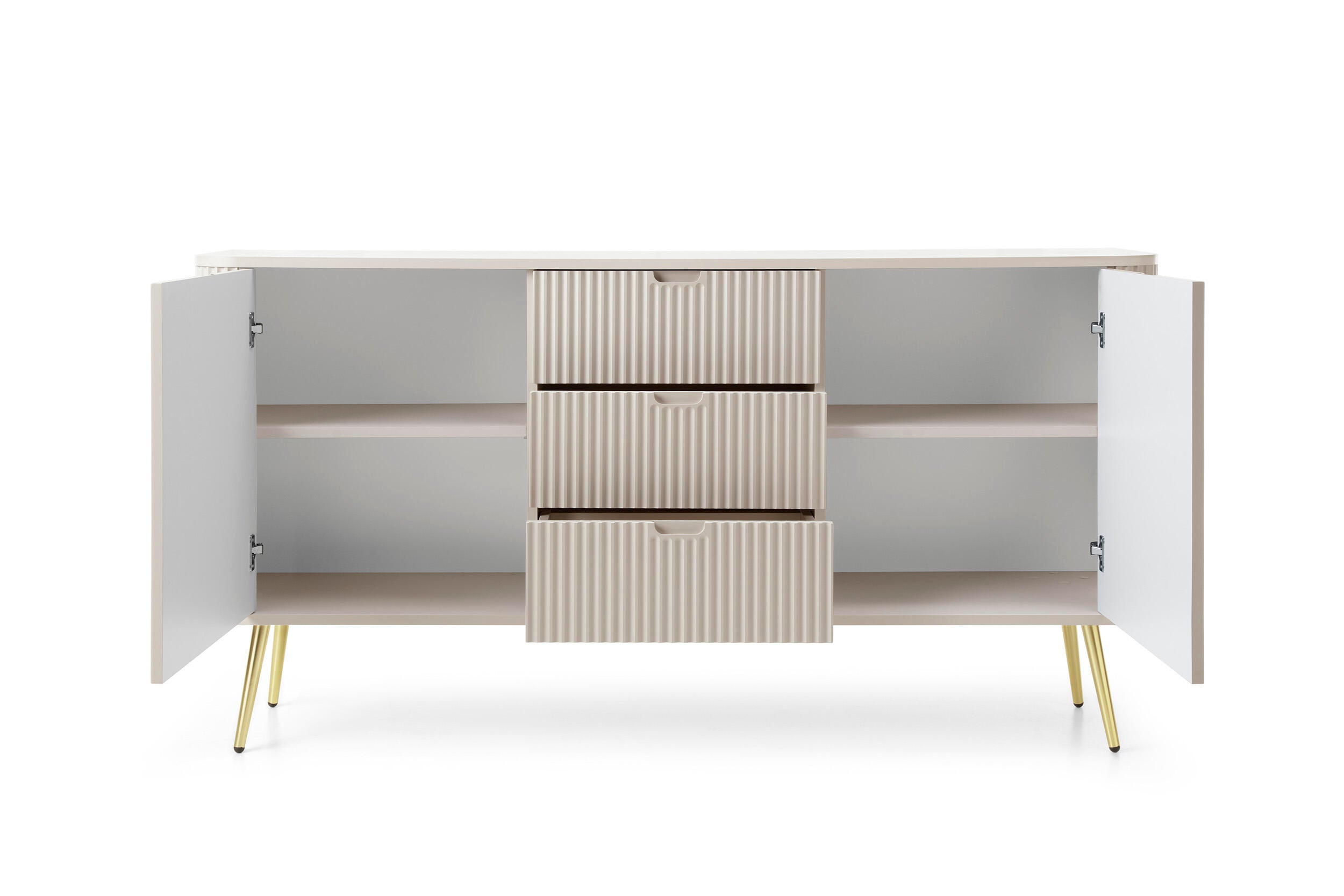 SIDEBOARD ZOVA BEIGE & GOLD 168CM – Furnlux