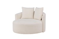 SESSEL KELSO BEIGE & SCHWARZ 110CM