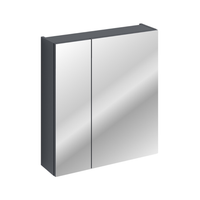 SPIEGELSCHRANK SANTA FE GRAUER SPIEGEL & DUNKELBLAU 60CM